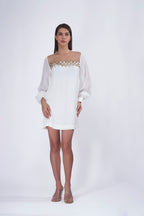 IRA White Shift Dress