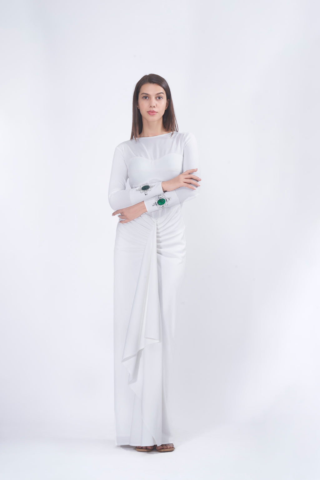 LILLY Corset Draped Dress