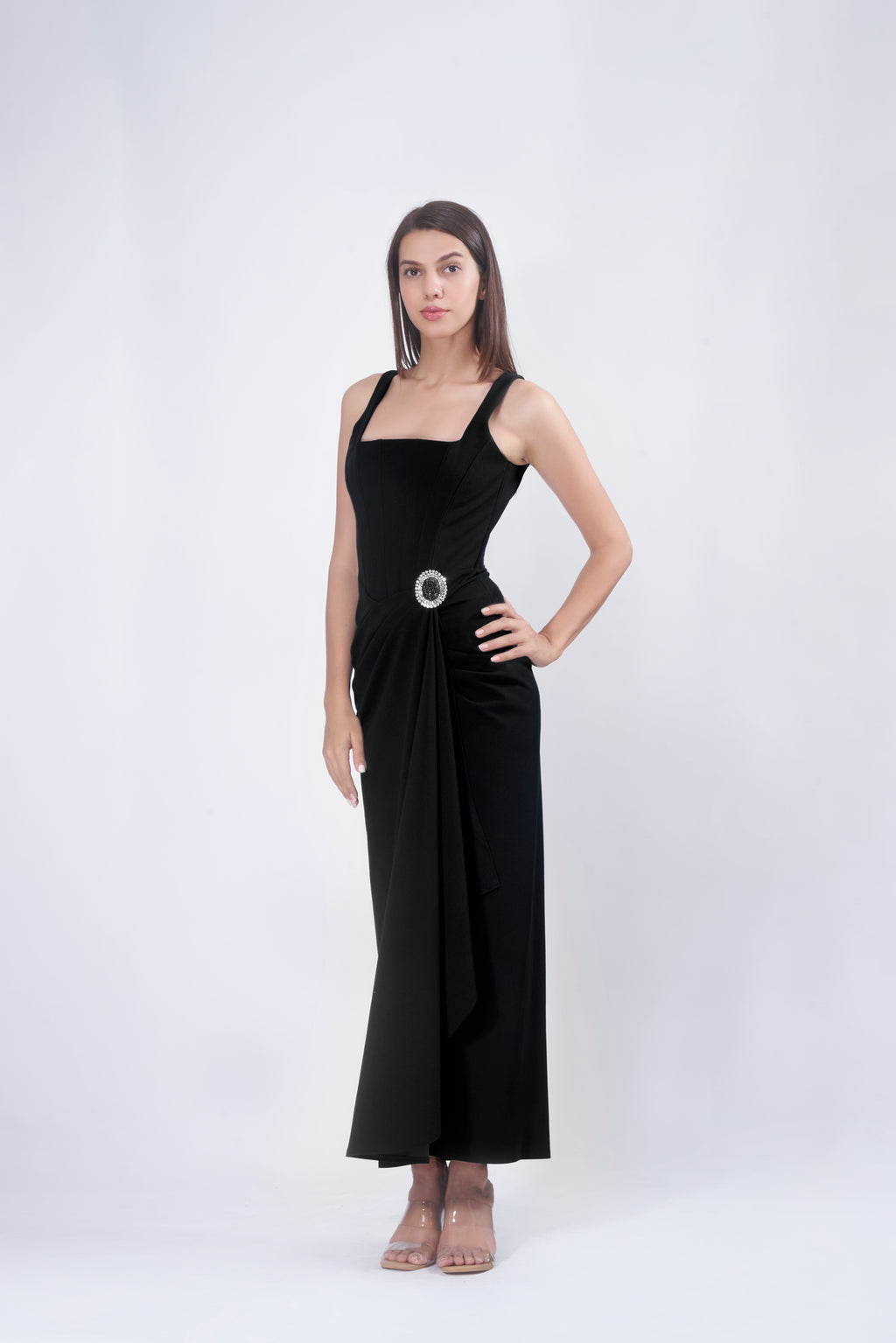 OLIVIA  Corset Drape Dress